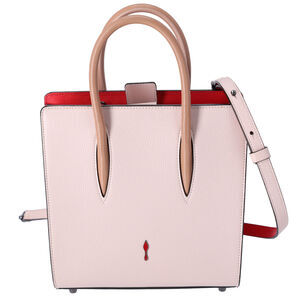 Christian Louboutin Paloma Small Tote Bag Shoulder Bag Leather Pink